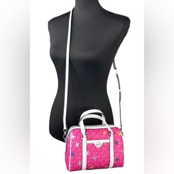 Michael Kors Women's Jet Set Travel Extra Small Top Zip Duffle Crossbody Bag - Picture 4 of 4